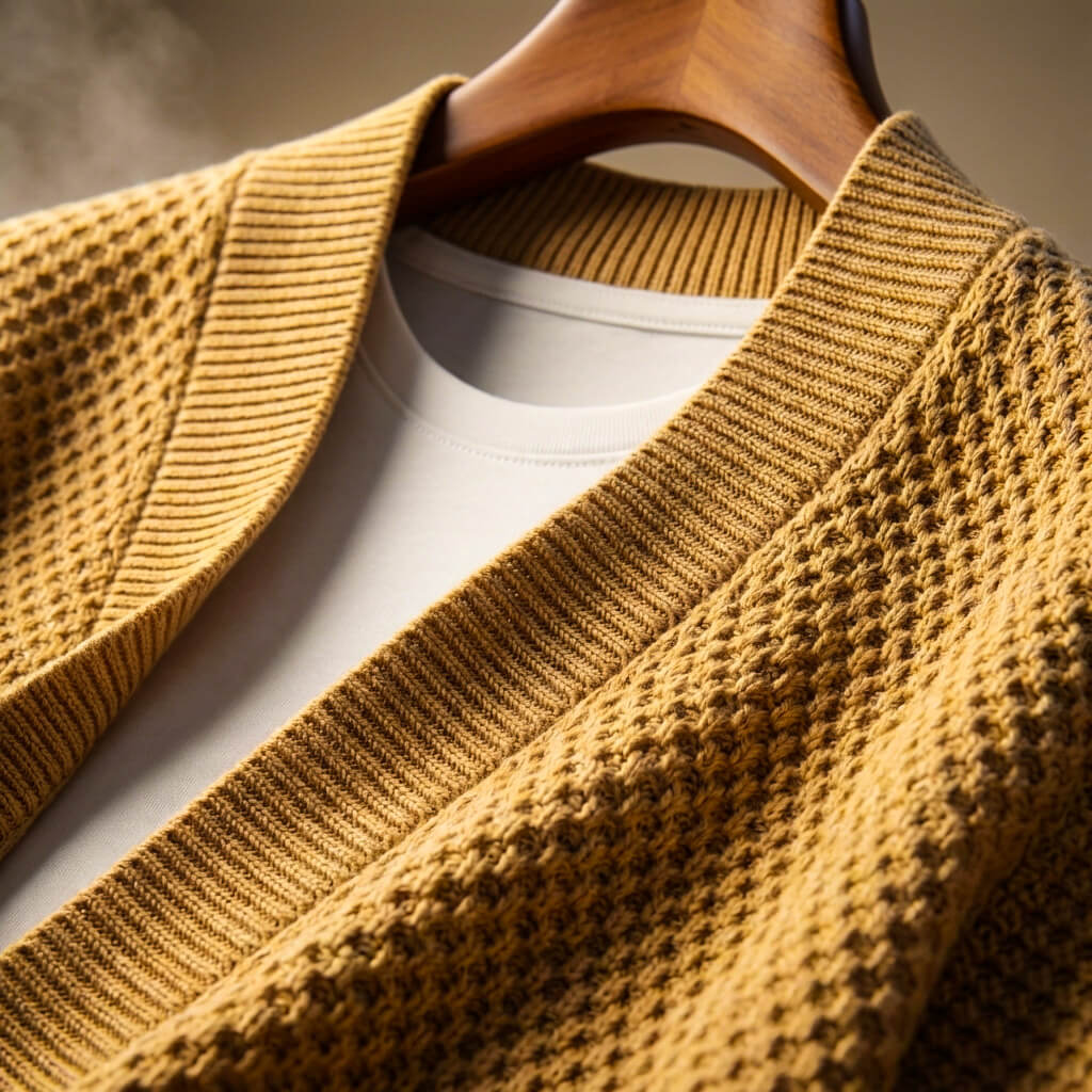 Quinten | Gebreid vest voor heren zonder knopen - view 6
