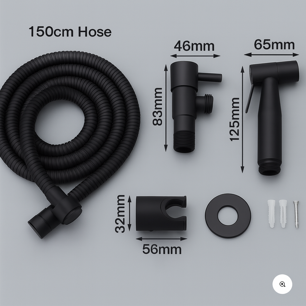 Rick | Bidet handdouche van rvs met wandmontage - view 4