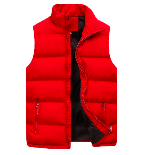 Robbert | Gewatteerde bodywarmer voor heren - Rood