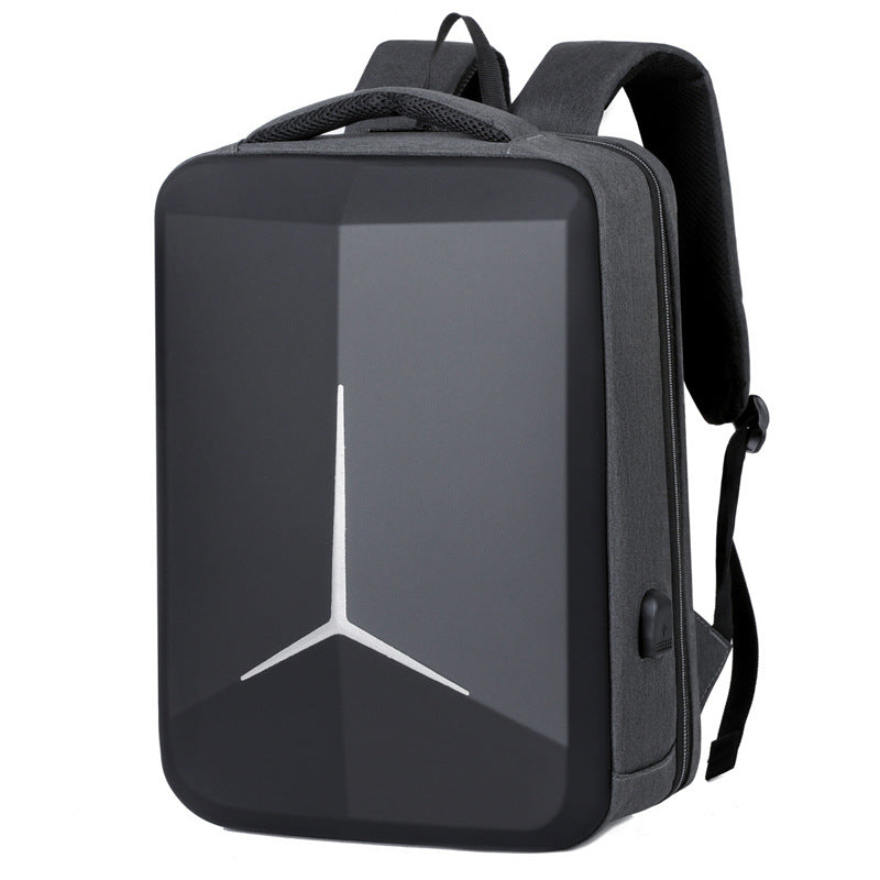Roland | Laptop rugzak met hardcase en USB-poort - Grijs