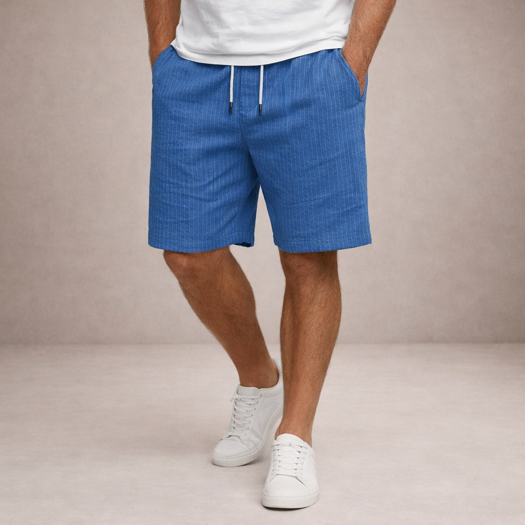 Ronald | Korte broek voor heren - Blauw