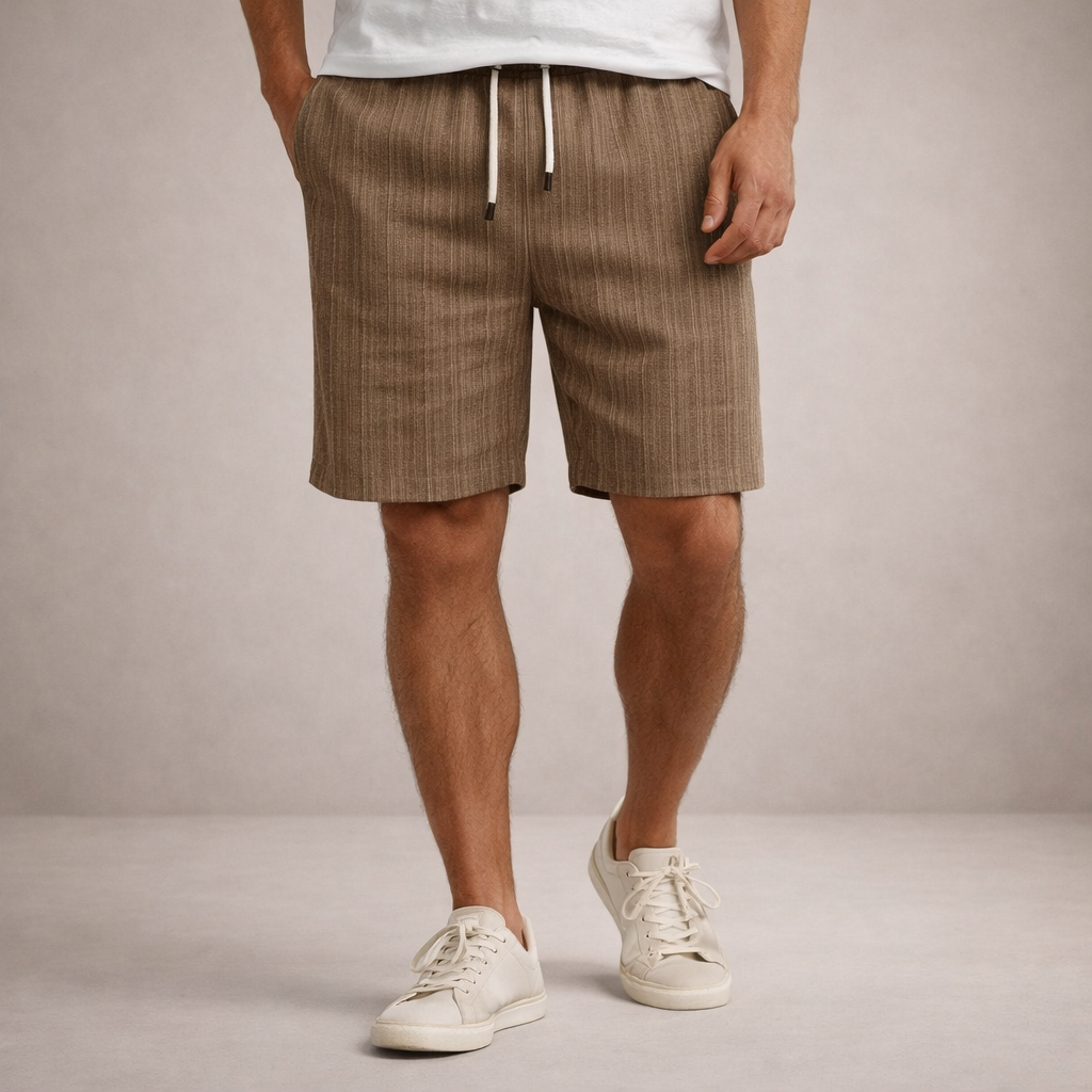 Ronald | Korte broek voor heren - Bruin