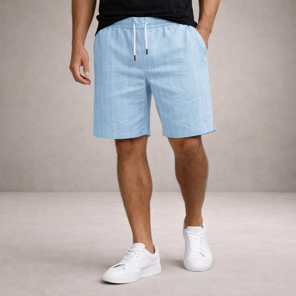 Ronald | Korte broek voor heren - Lichtblauw