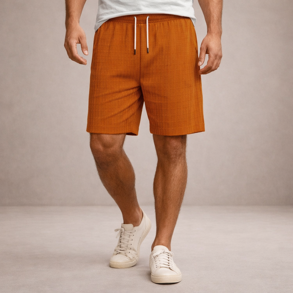 Ronald | Korte broek voor heren - Oranje