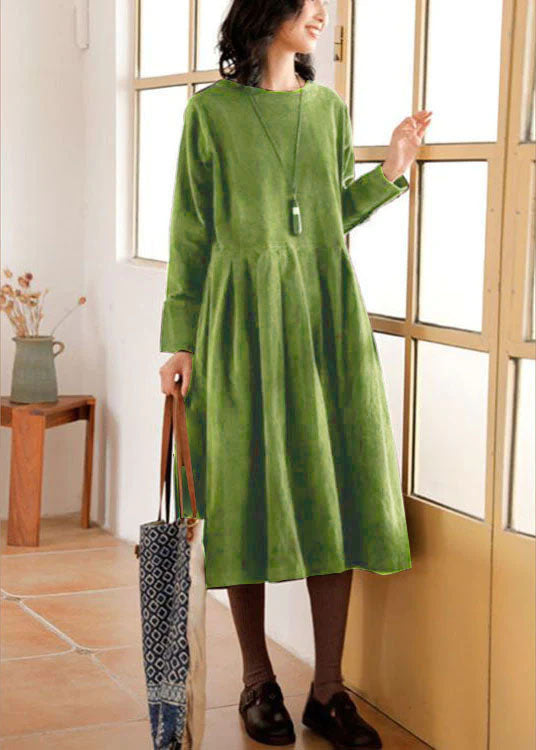 Rosalie | Corduroy jurk voor dames - Groen