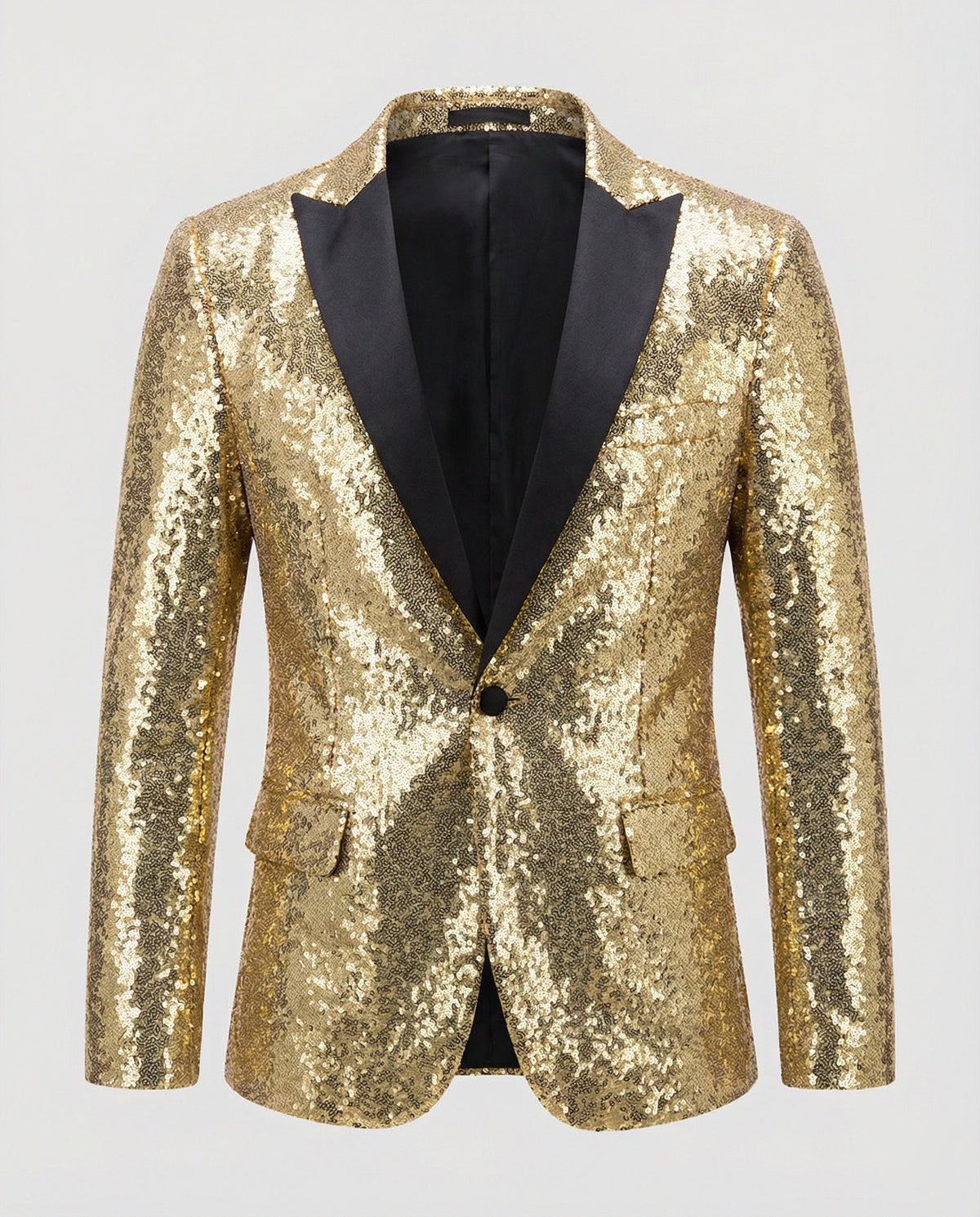 Ruud | Pailletten blazer heren in goud - foto 8