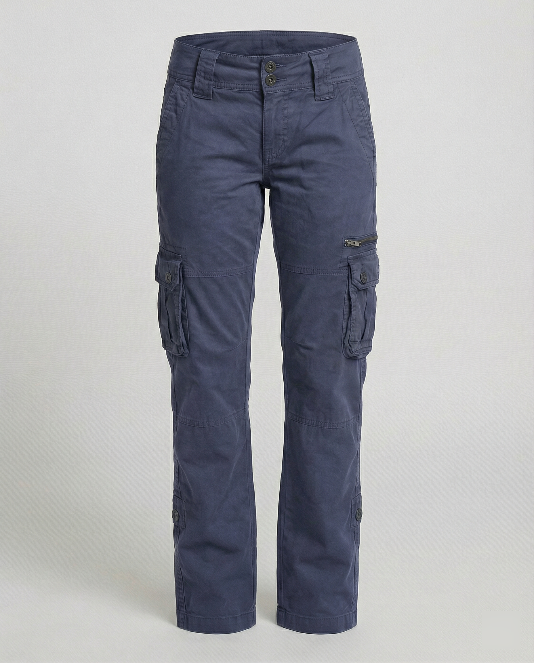 Sabine | Cargo broek voor dames met zakken - Blauw