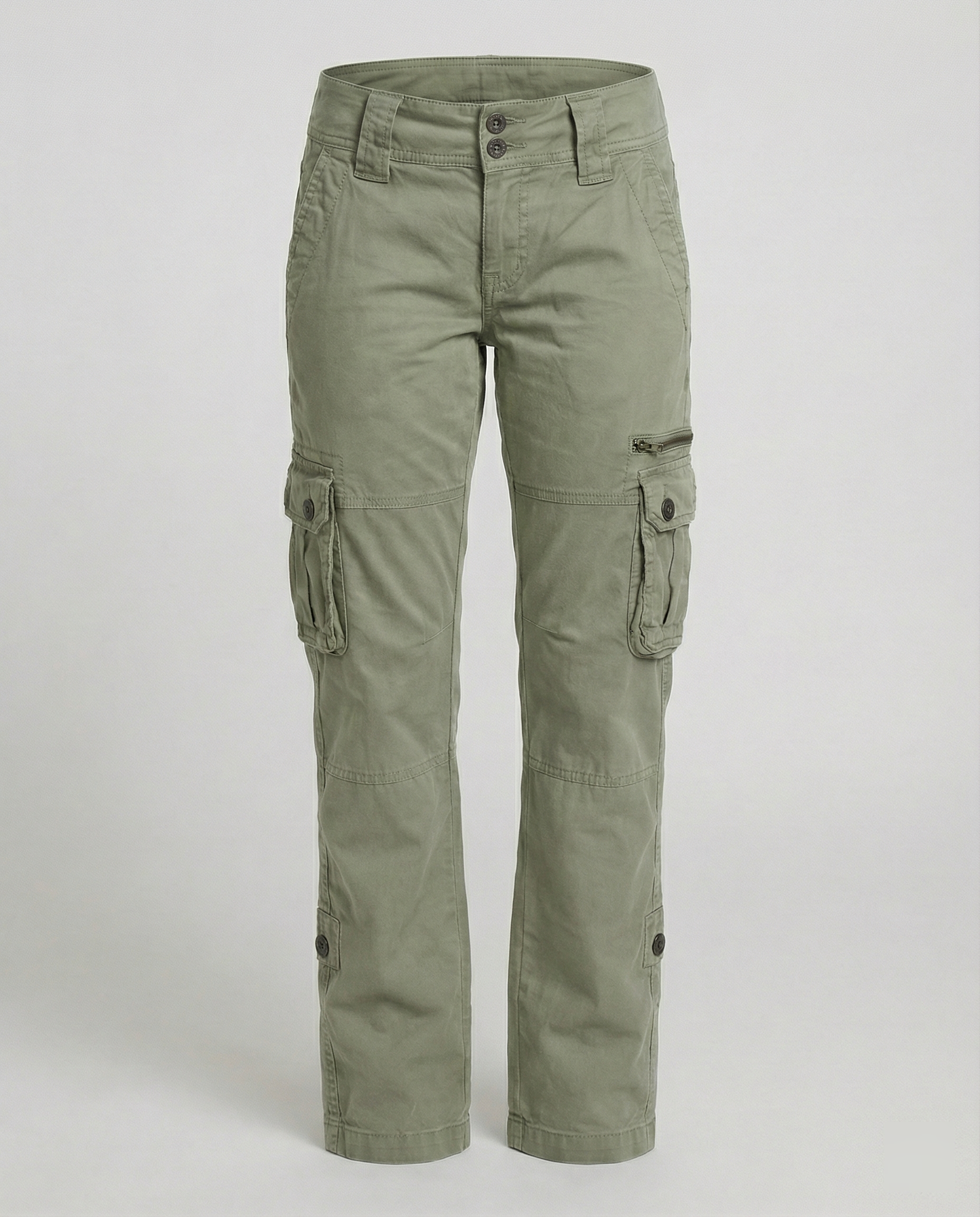 Sabine | Cargo broek voor dames met zakken - Groen