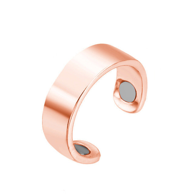 Sam | Verstelbare ring van stainless steel - Roségoud 2