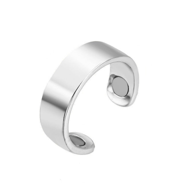 Sam | Verstelbare ring van stainless steel - Zilver 2
