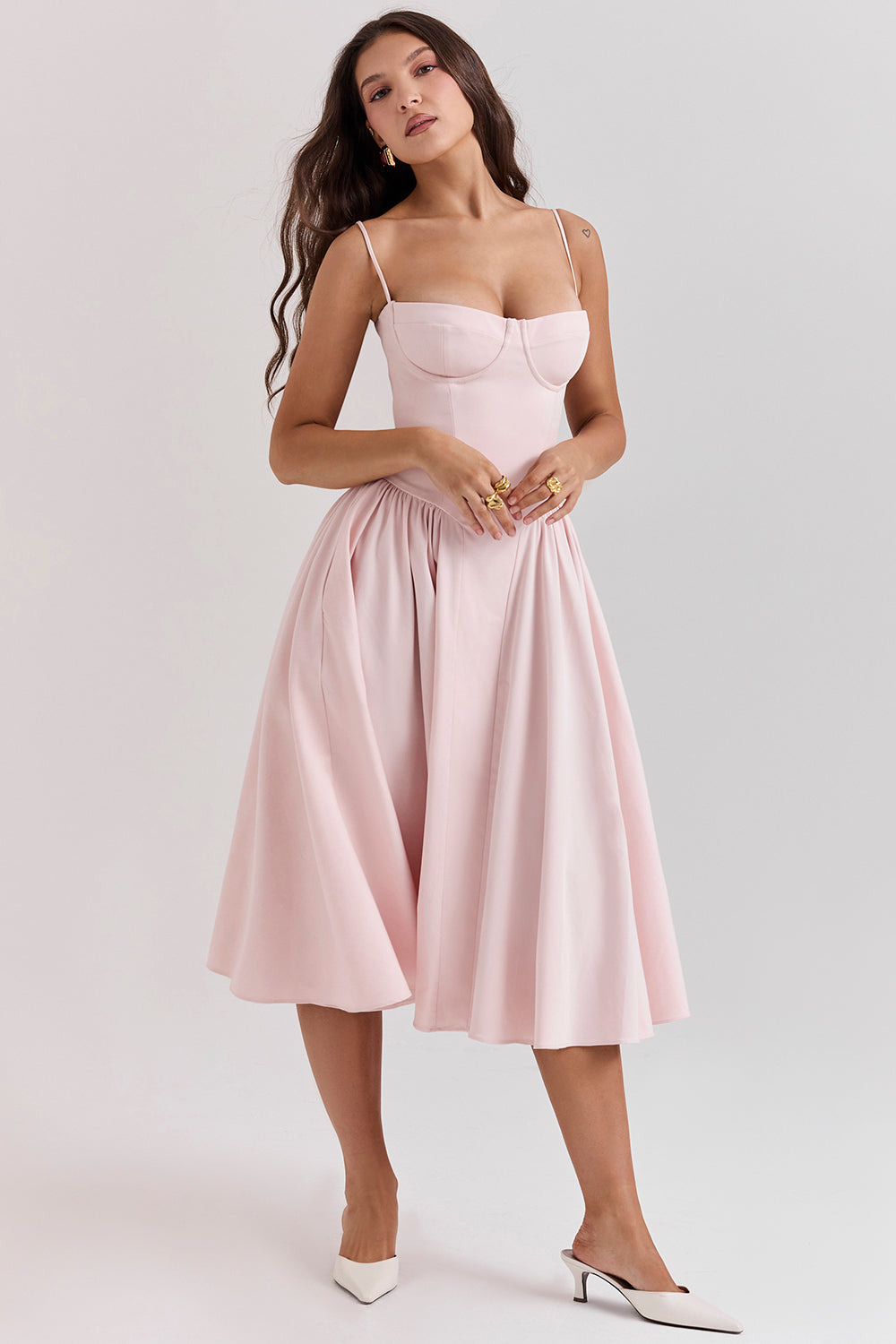 Soraya Dress - Elegante Corset Midi Jurk