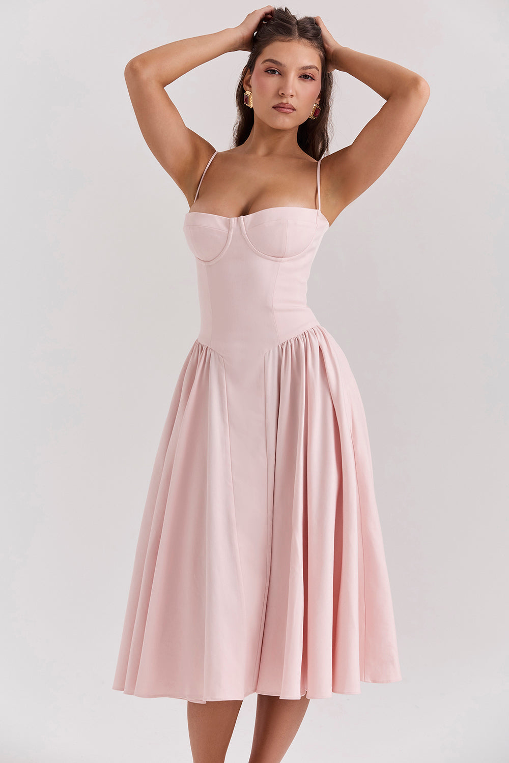 Soraya Dress - Elegante Corset Midi Jurk