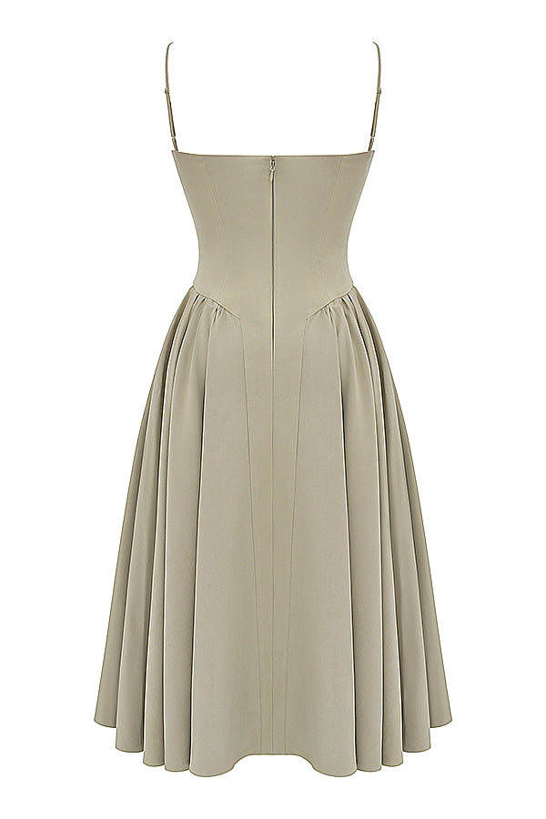 Soraya Dress - Elegante Corset Midi Jurk