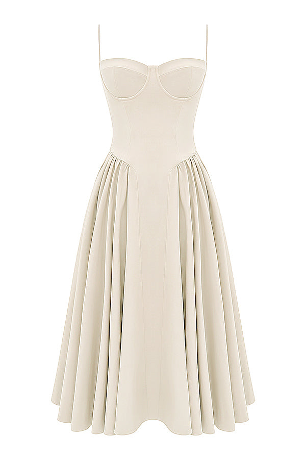 Soraya Dress - Elegante Corset Midi Jurk