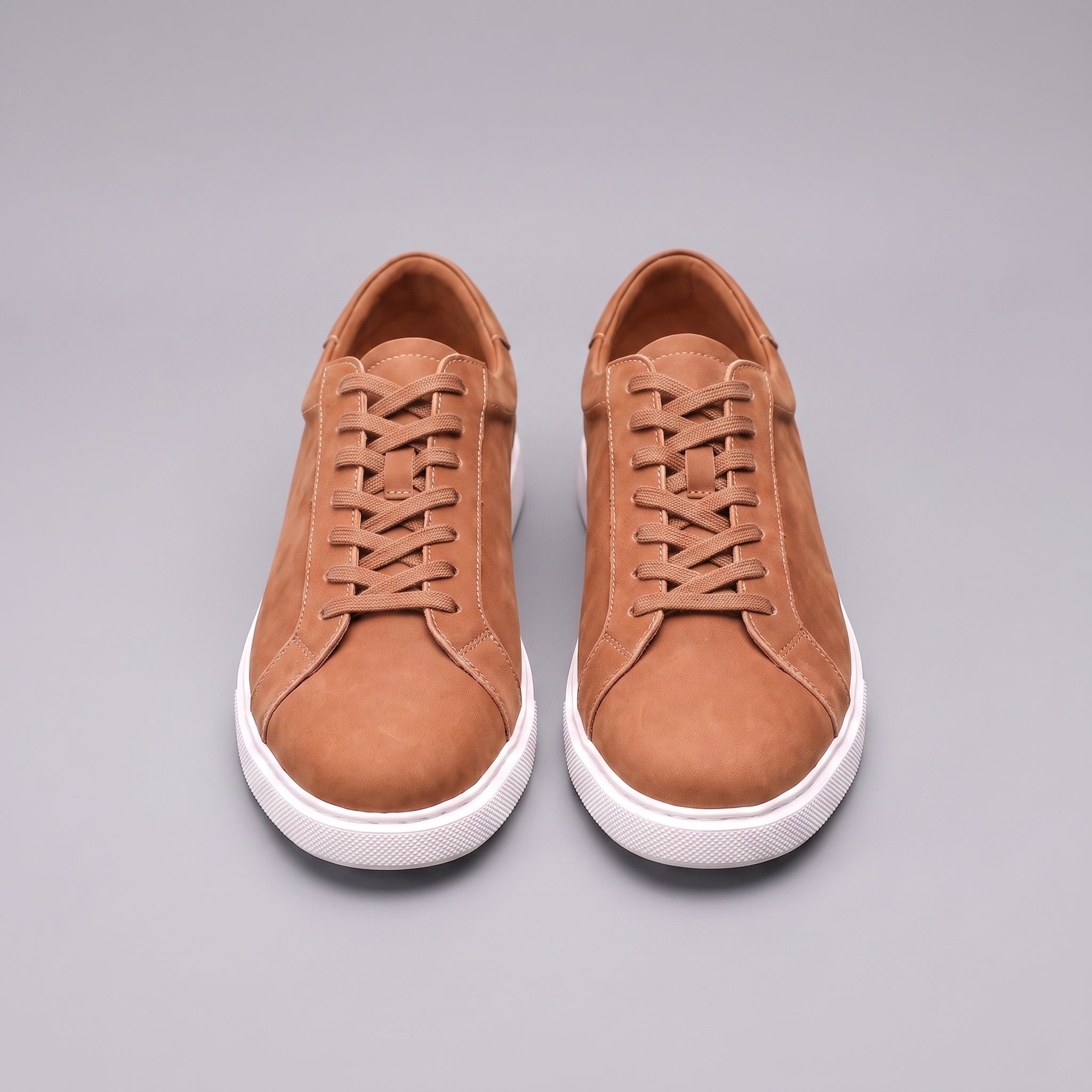 Sem | Lage suède sneakers voor heren - Koffie