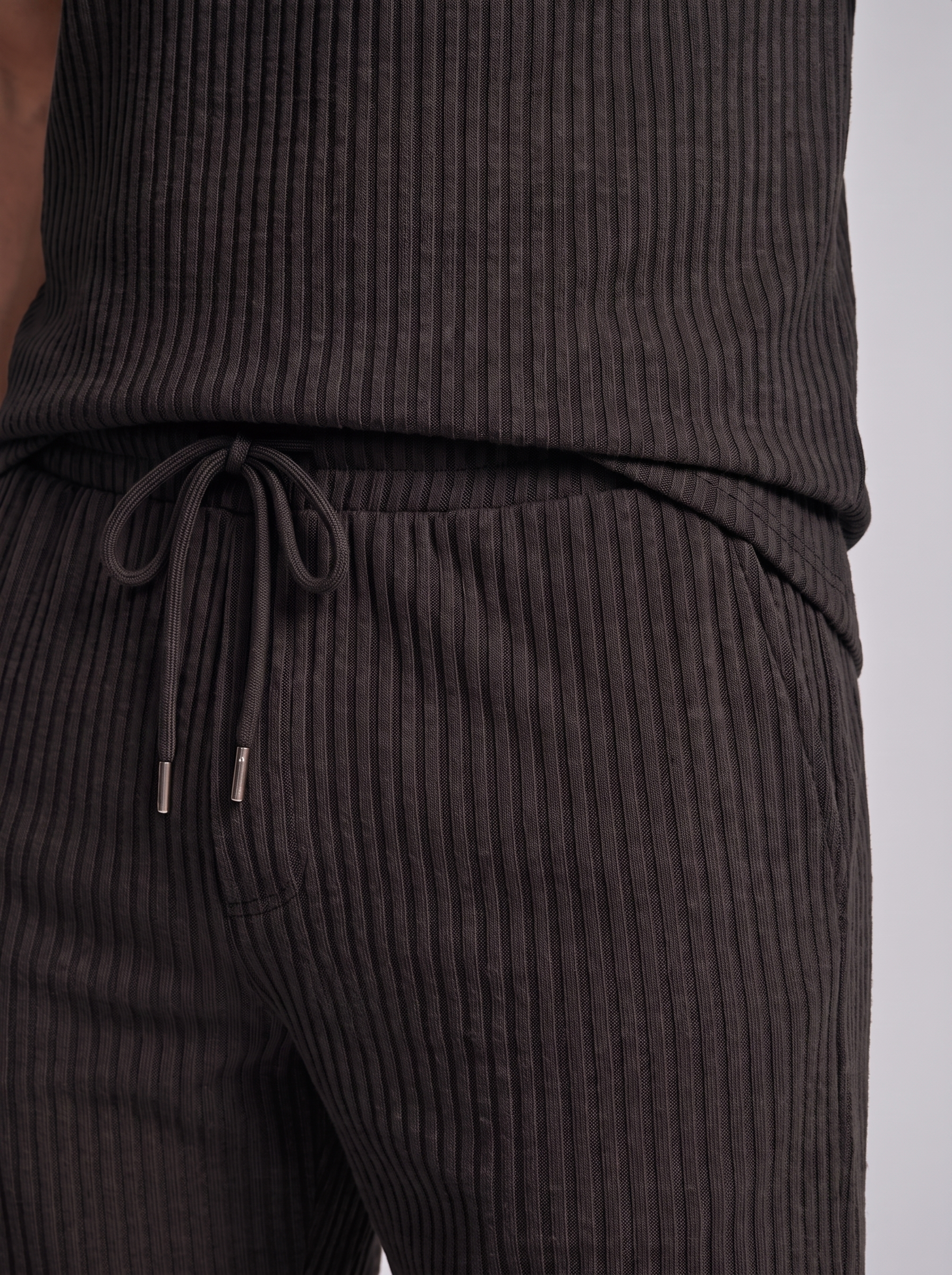 Sjoerd | Geribbelde polo set voor heren - view 7