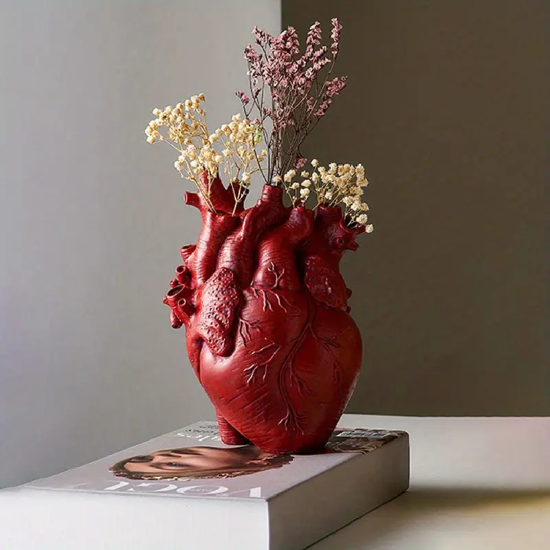 Sjors | Hartvormige vaas - Rood