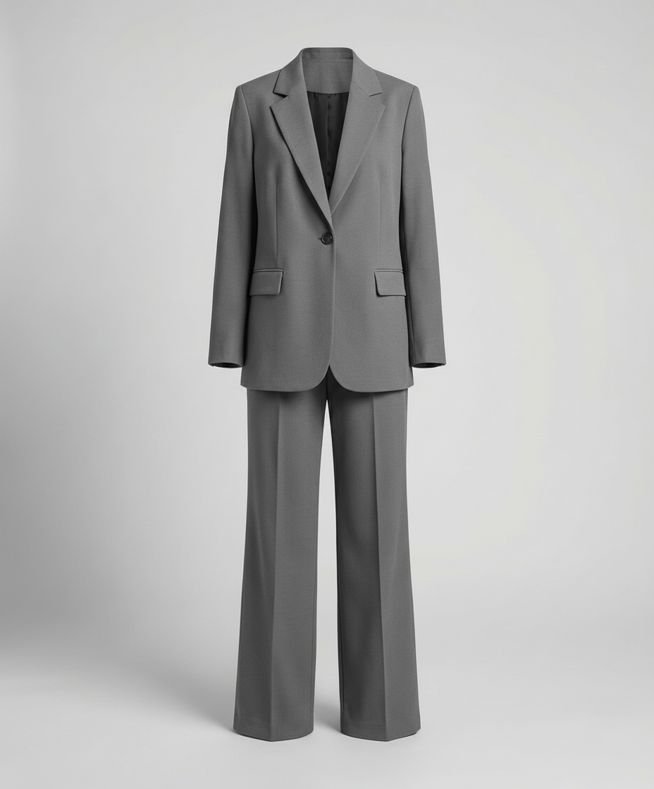 Sophie | Elegant broekpak voor dames, zwart - Grijs
