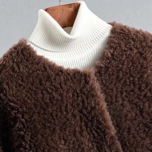 Sterre | Lange teddy jas voor dames - view 7