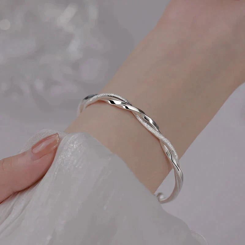 Steven | Zilveren armband met gedraaid design - view 1