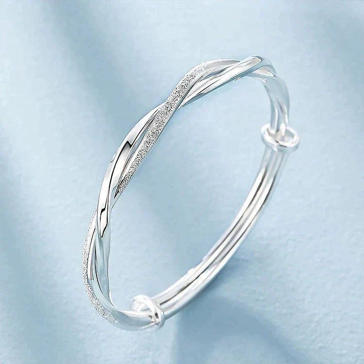 Steven | Zilveren armband met gedraaid design - view 7