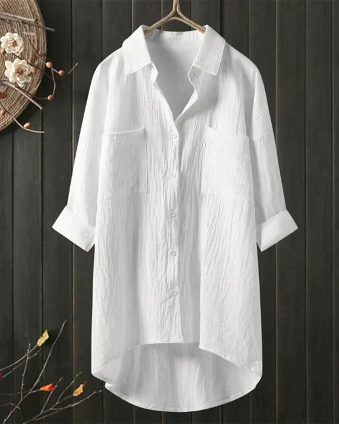 Suus | Linnen blouse voor dames - Wit