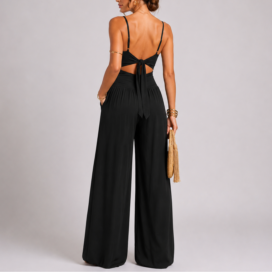 Suzanne | Wijde jumpsuit met cut-out voor dames - view 6