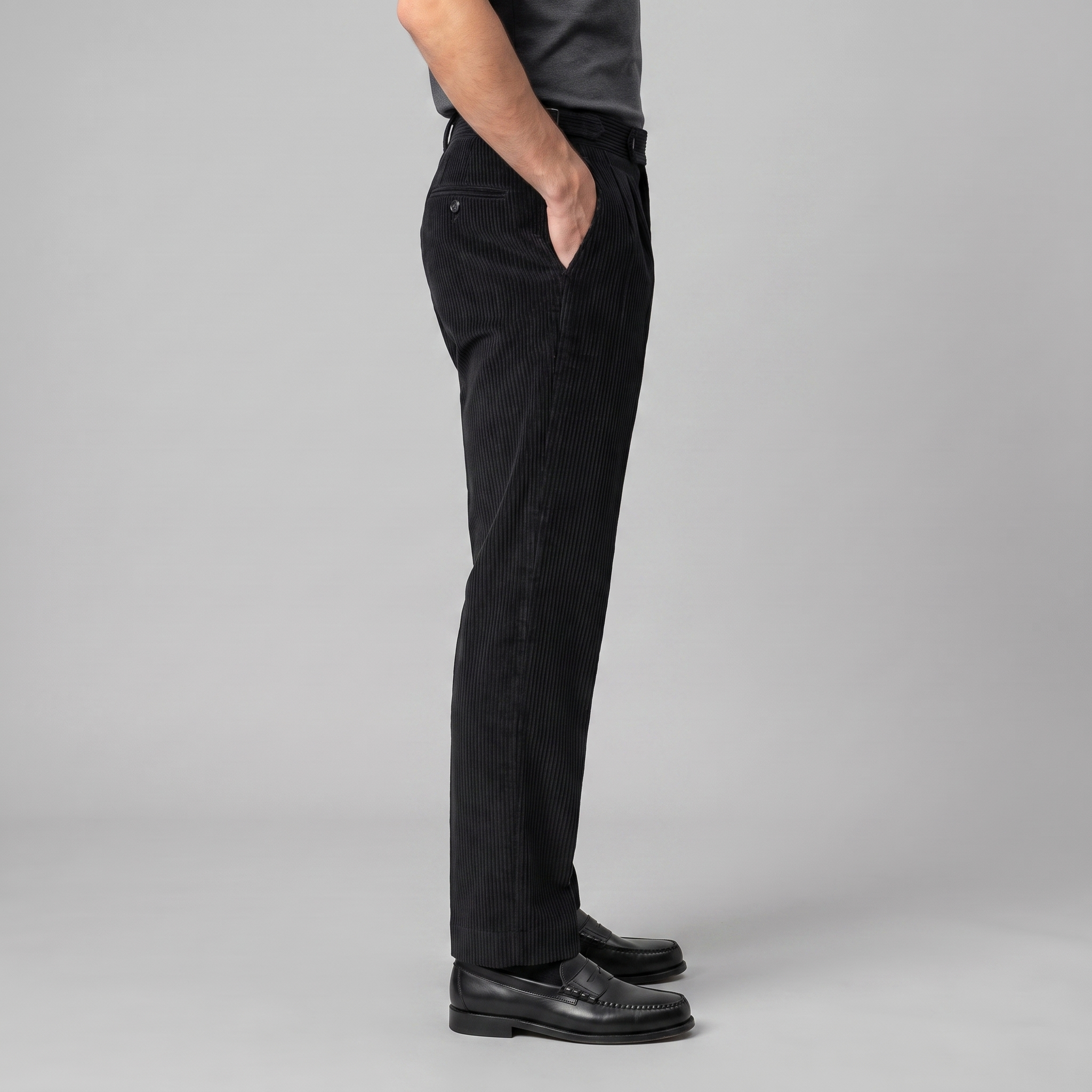 Sven | Corduroy broek met bandplooi voor heren - view 11