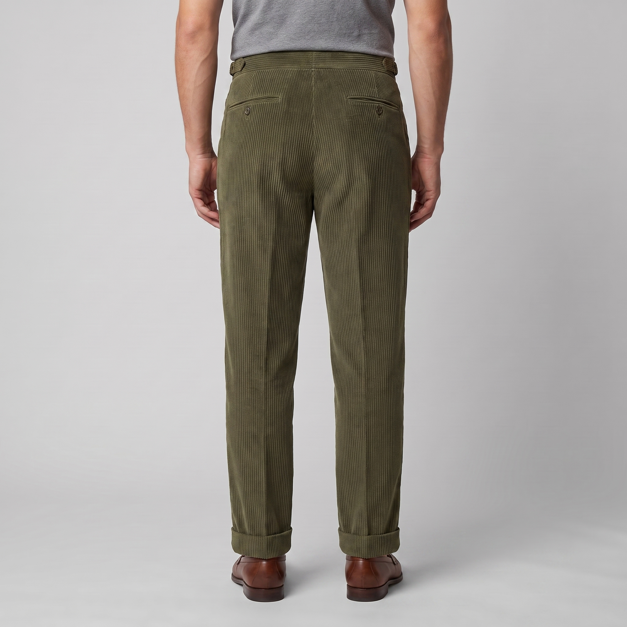Sven | Corduroy broek met bandplooi voor heren - view 19