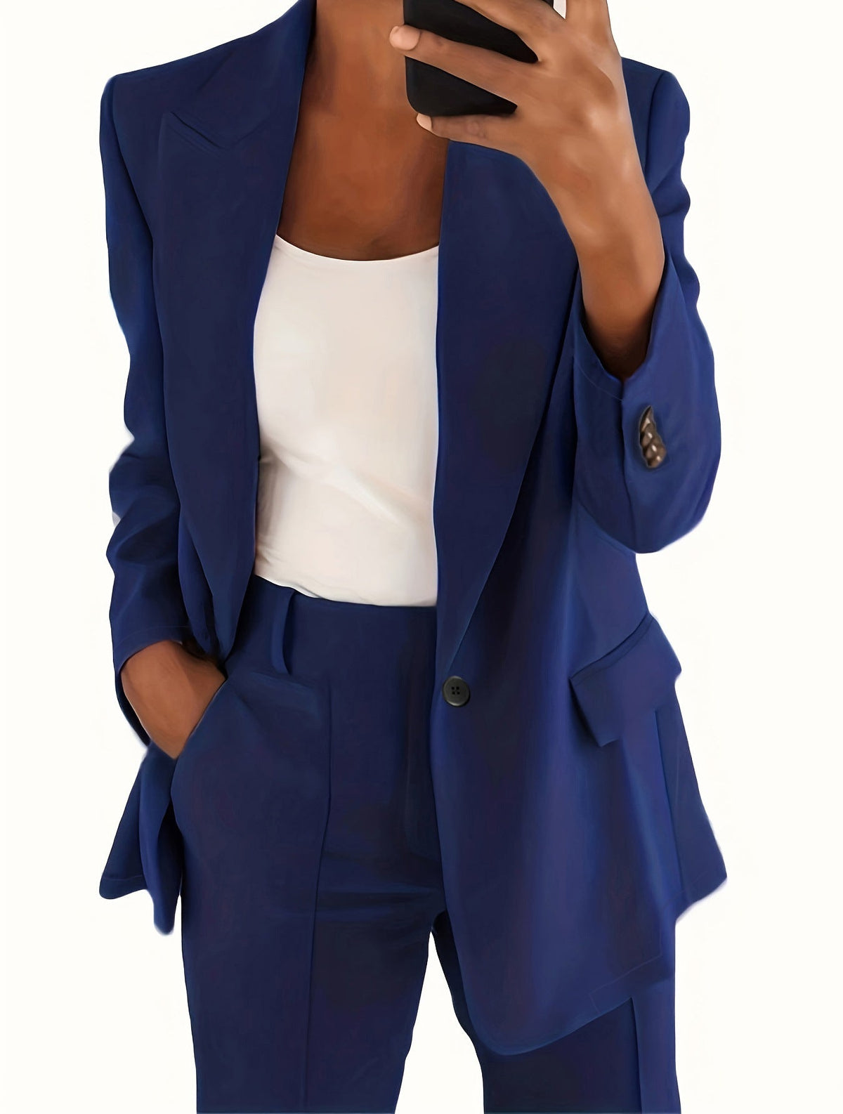 Tess | Tweedelig broekpak voor dames - Blauw