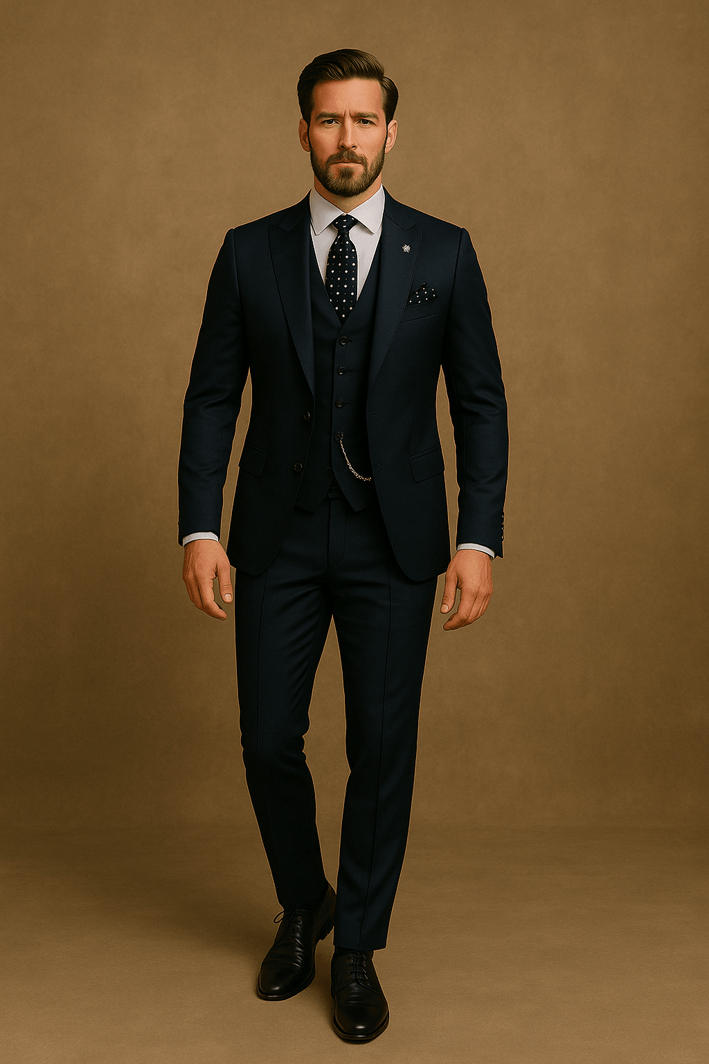 Thijmen | Slim fit 3-delig pak voor heren - view 8
