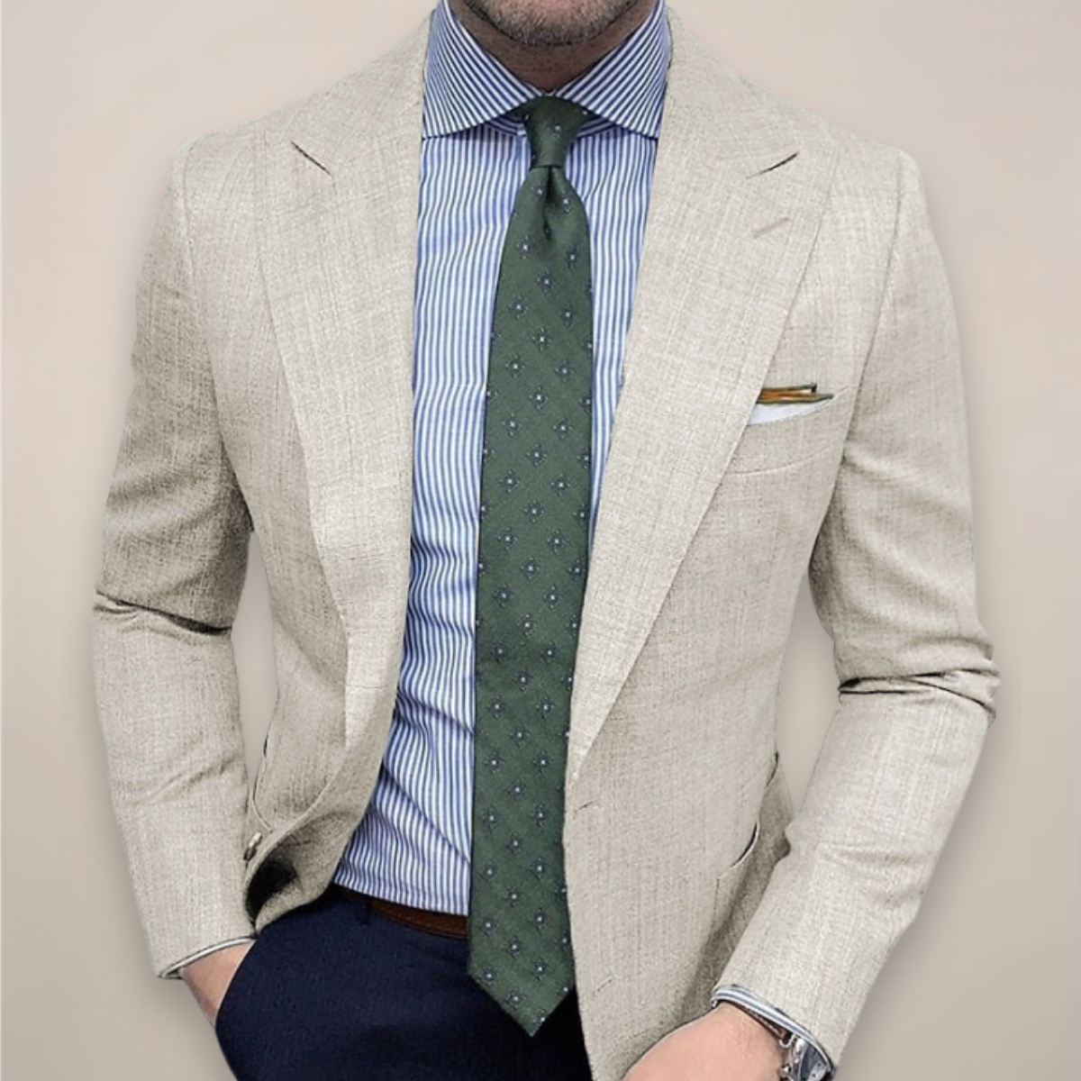 Thom | Nette blazer voor heren - beige