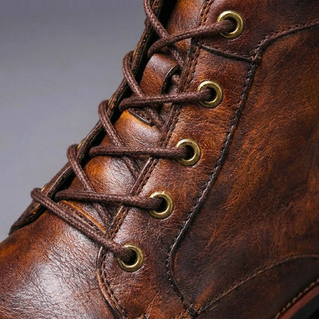 Tijmen | Leren veterboots voor heren - view 3