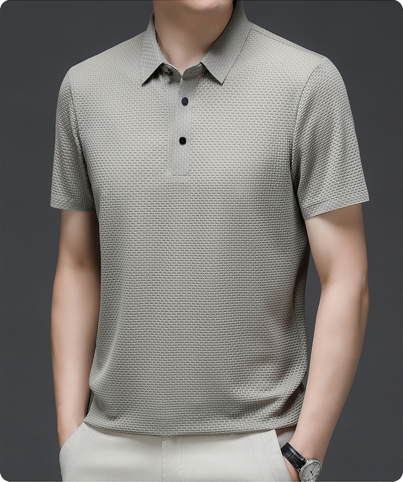 Tijmen | Poloshirt heren met korte mouw en knoopsluiting - view 13