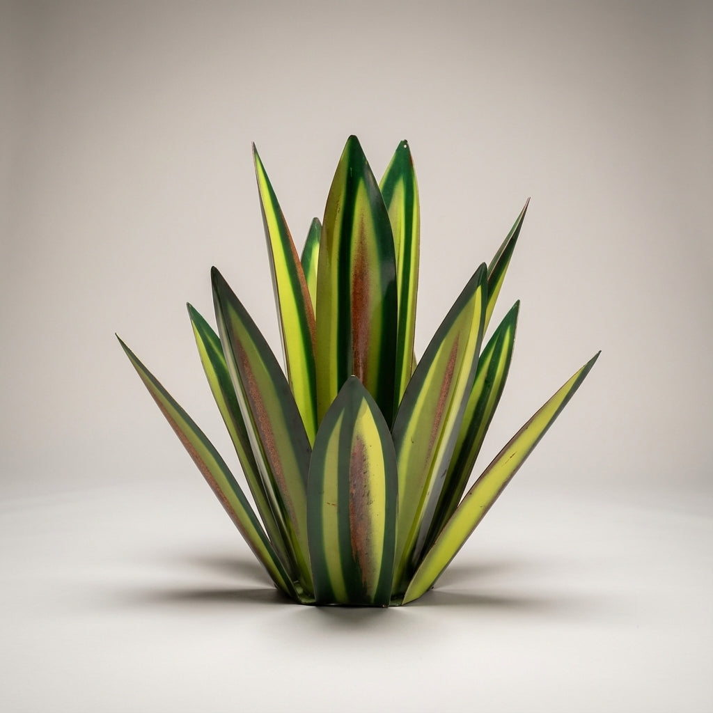 Tim | Metalen tuinornament agave met solar led - foto 5