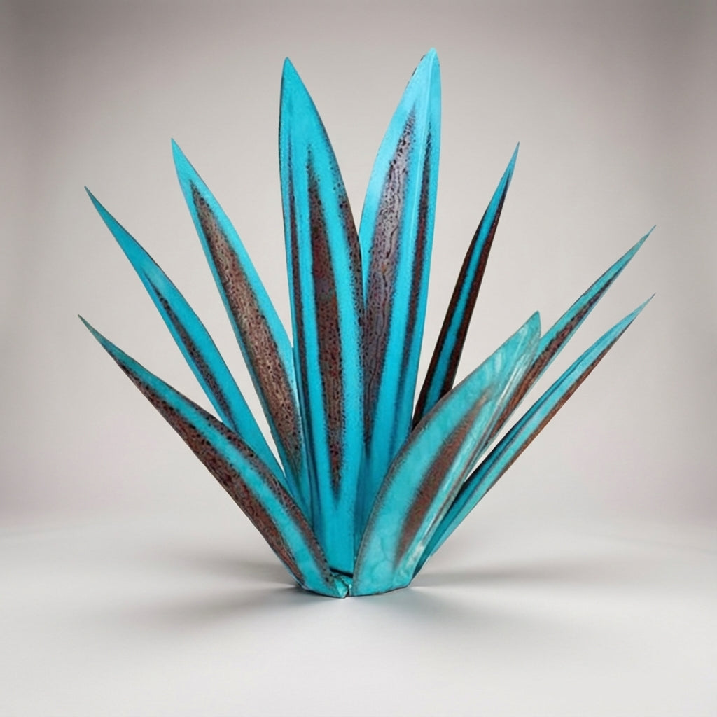 Tim | Metalen tuinornament agave met solar led - foto 7