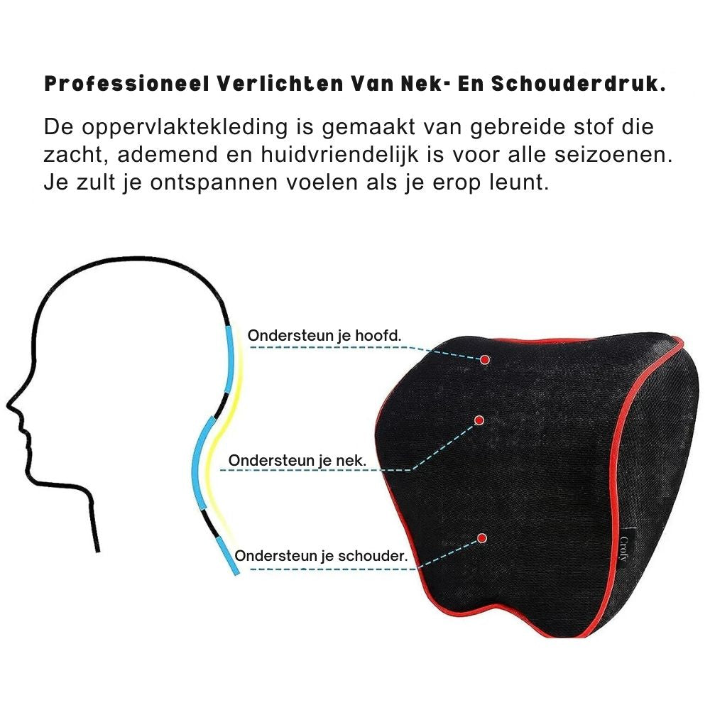 Timo | Autonekkussen van memory foam, set van 2 - foto 10