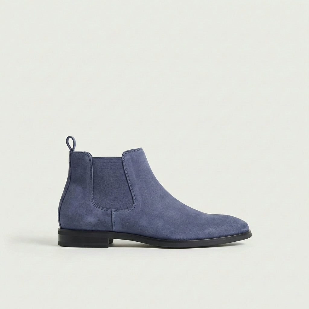 Wessel | Leren chelsea boots voor heren - Blauw