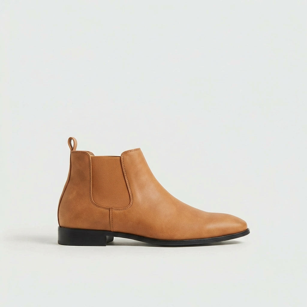 Wessel | Leren chelsea boots voor heren - Bruin