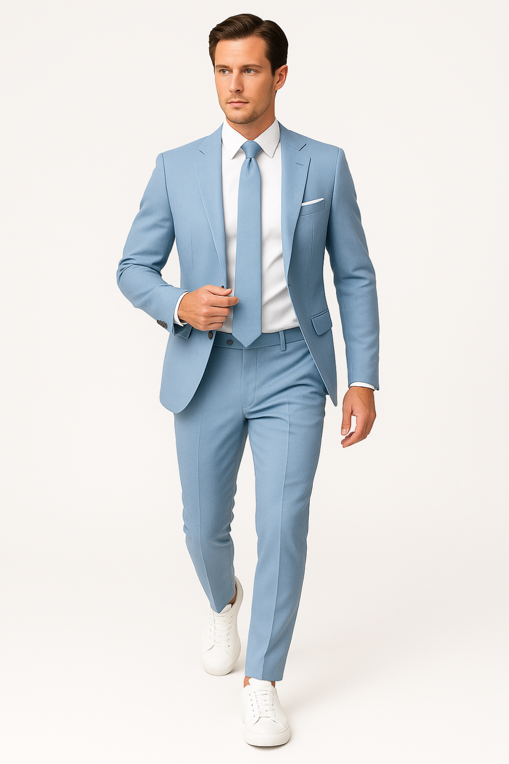Wim | Tweedelig slim fit kostuum voor heren - view 3
