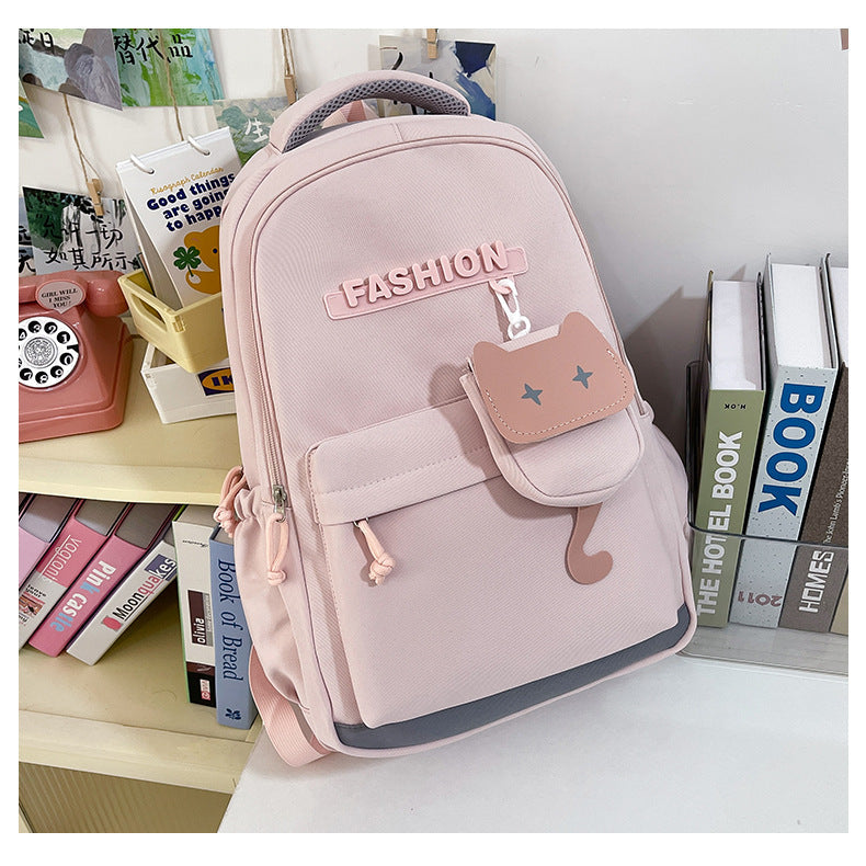 Xander | Rugzak voor school met laptopvak - Roze