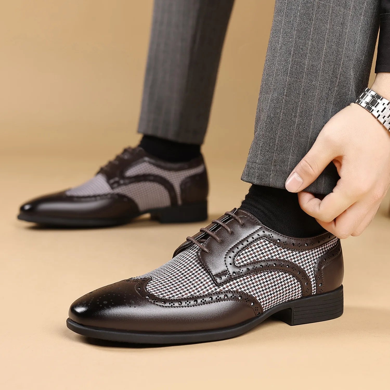Youri | Nette brogue schoenen voor heren - view 7
